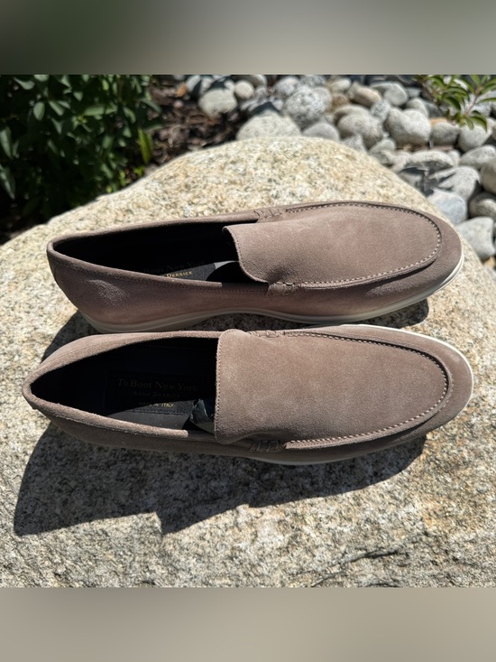 To Boot New York Adam Derrick Suede Loafers Taupe Slip On Shoes Men’s 10 NWOT main image 8